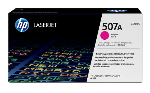 EAN 0884962554593 - HP 507A Magenta Original LaserJet Toner Cartridge cartucho de tóner 1 pieza(s) imagen 1