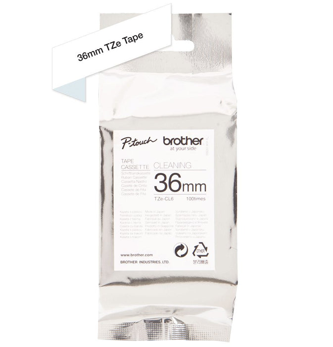 EAN 0012502626046 - Brother TZE-CL6 limpiador de impresora Cinta de limpieza del cabezal de impresión imagen 3