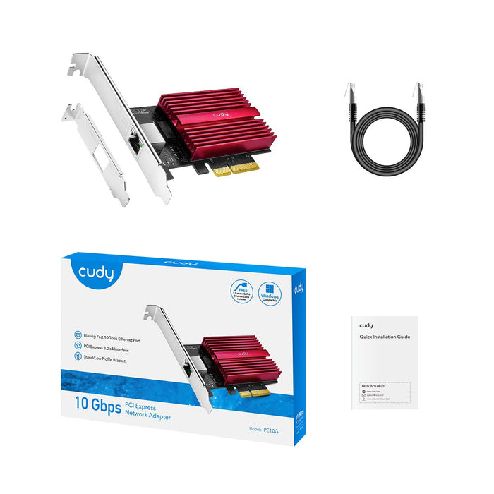 EAN 6971690790523 - Cudy PE10G adaptador y tarjeta de red Interno Ethernet 10000 Mbit/s imagen 3