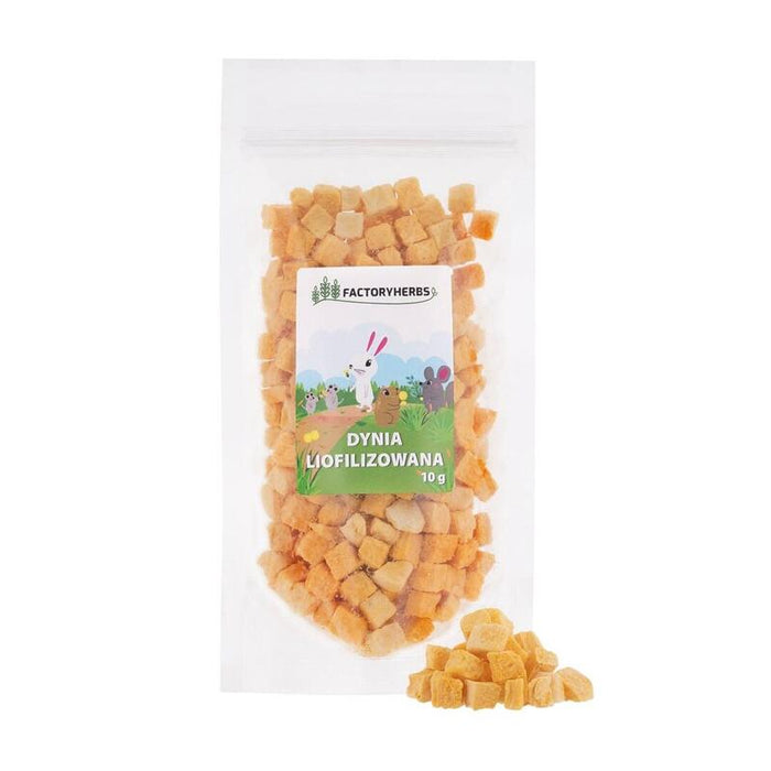 Factory Herbs Freeze-Dried Pumpkin - Golosina Para Roedores Y Conejos - 10g