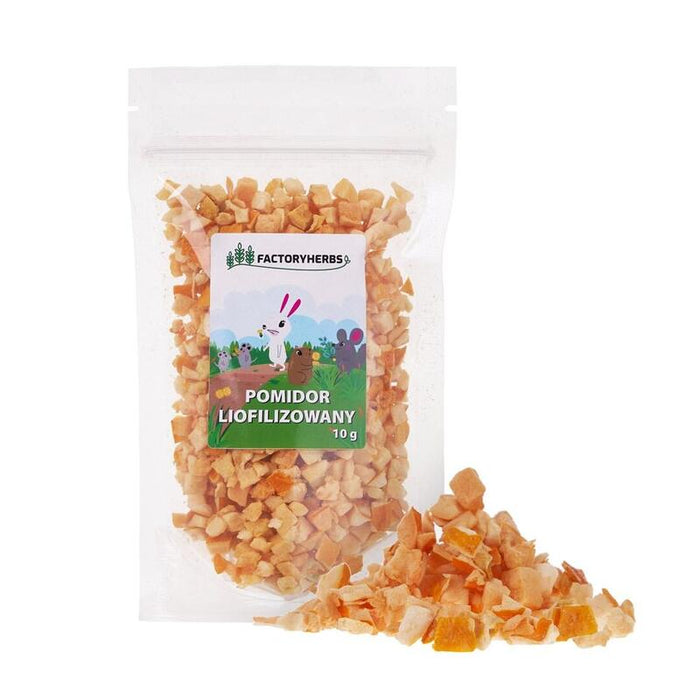 Factory Herbs Freeze-Dried Tomato - Golosina Para Roedores Y Conejos - 10g