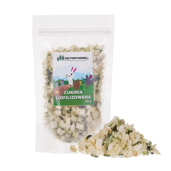 Factory Herbs Freeze-Dried Zucchini - Golosina Para Roedores Y Conejos - 20g