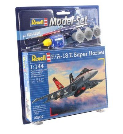 EAN 4009803639970 - Revell F/A-18E Super Hornet Maqueta de avión de ala fija Kit de montaje 1:144 imagen 1