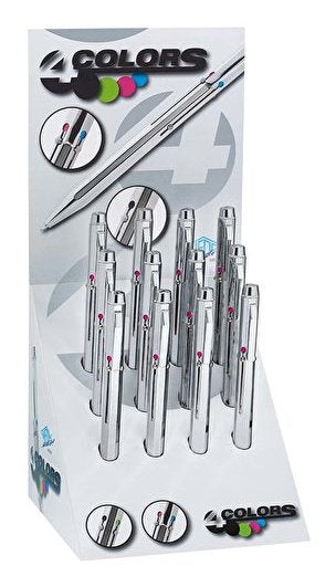 EAN 4003801801216 - Wedo 256 22699 Negro, Azul, Verde, Rojo Bolígrafo de punta retráctil con pulsador 12 pieza(s) imagen 1