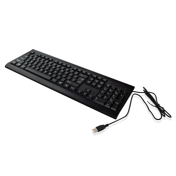 EAN 8054392616969 - Ewent EW3190 teclado Universal USB QWERTY Internacional de EE.UU. Negro imagen 2