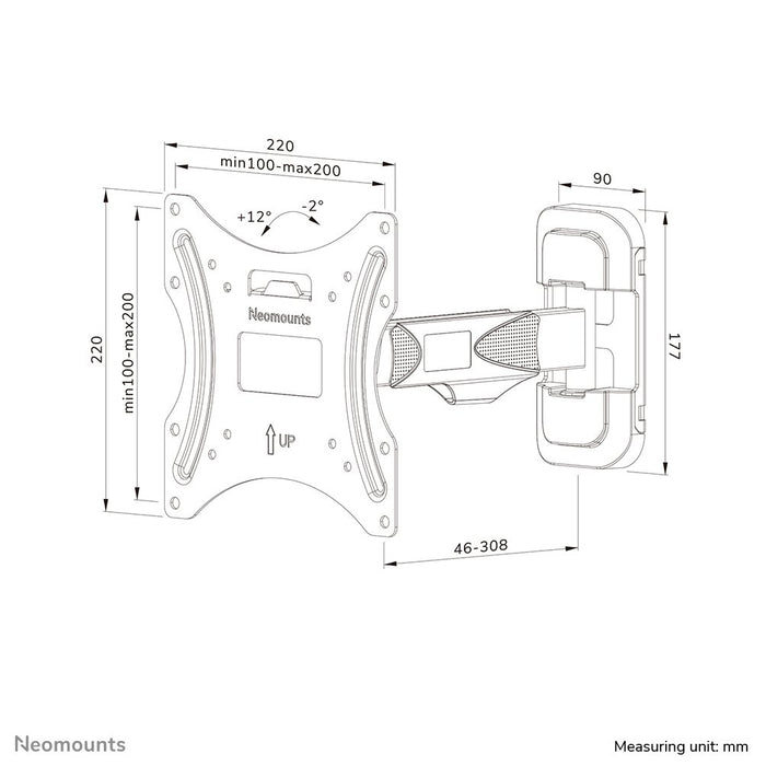 EAN 8717371448691 - Neomounts WL40-540BL12 soporte para TV 139,7 cm (55") Negro imagen 17