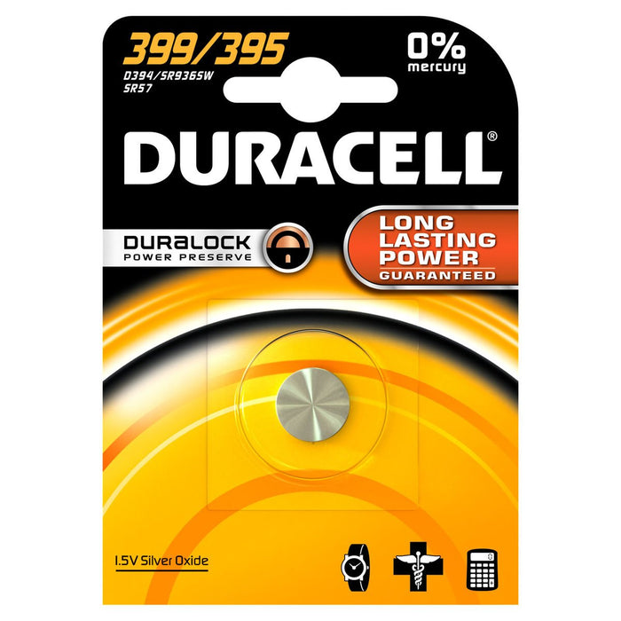 EAN 5000394068278 - Duracell 399/395 Batería de un solo uso SR57 Óxido de plata imagen 1