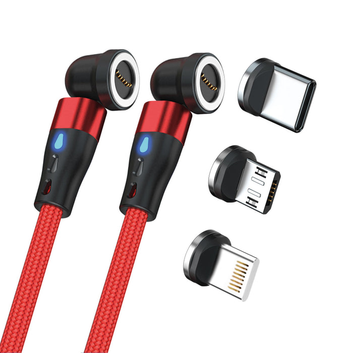 EAN 4040895011701 - RealPower MagneticCharge2 cable USB 1 m Rojo imagen 1
