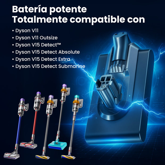 EAN 5907207222981 - Extralink BATERIA DYSON, V11 (CLICK TYPE) 25.2V 3000MAH batería recargable industrial imagen 10