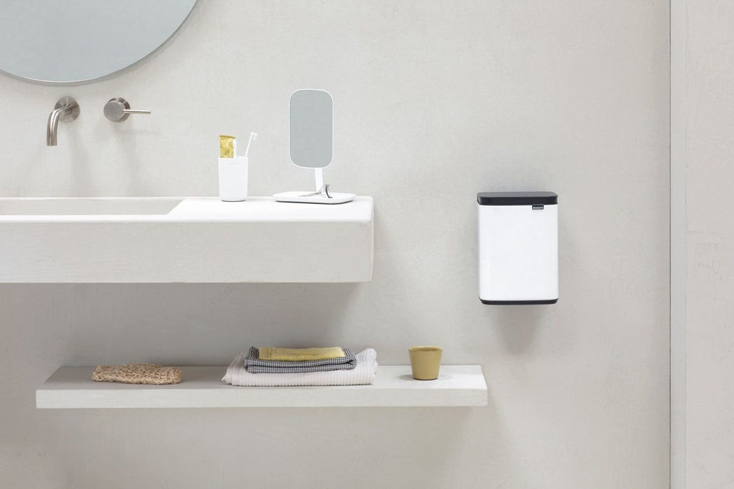 EAN 8710755222344 - Brabantia Bo Waste Bin 4 L Rectangular Acero Negro, Blanco imagen 4