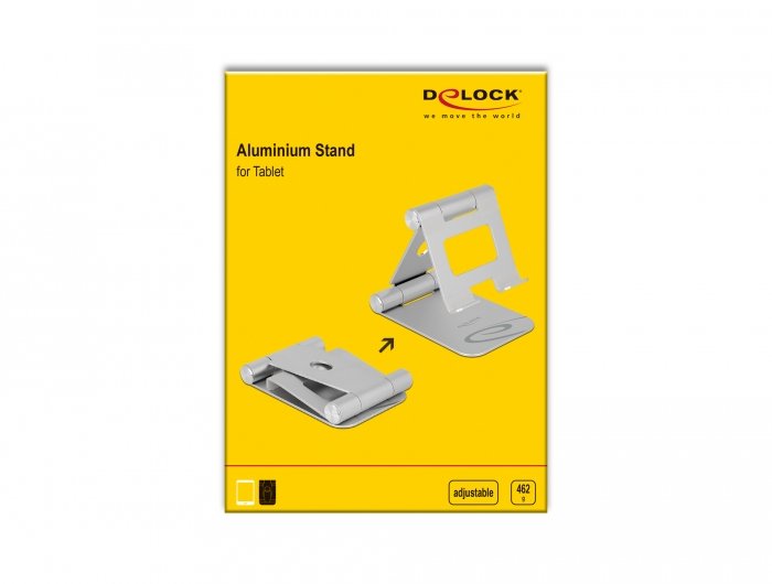 EAN 4043619184330 - DeLOCK 18433 soporte Soporte activo para teléfono móvil Tablet/UMPC Plata imagen 4
