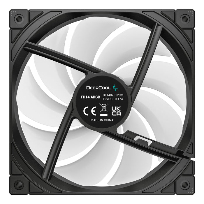 EAN 6933412710950 - DeepCool FD14 ARGB Carcasa del ordenador Ventilador 14 cm Negro, Blanco 1 pieza(s) imagen 5