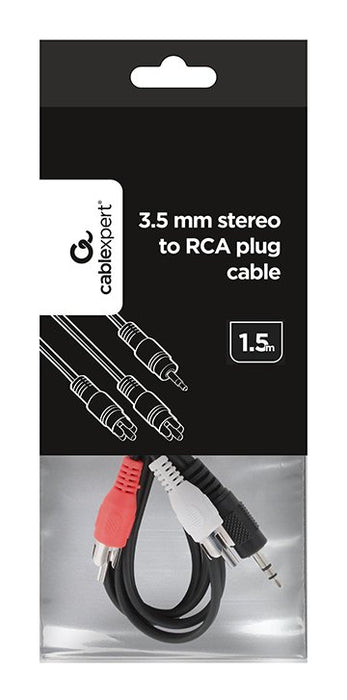 EAN 8716309024532 - Gembird 1.5m, 3.5mm/2xRCA, M/M cable de audio 1,5 m 3,5mm Negro, Rojo, Blanco imagen 2