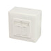 EAN 4052792040234 - LogiLink NP0124 toma de corriente 2 x RJ-45 Metálico, Blanco imagen 1