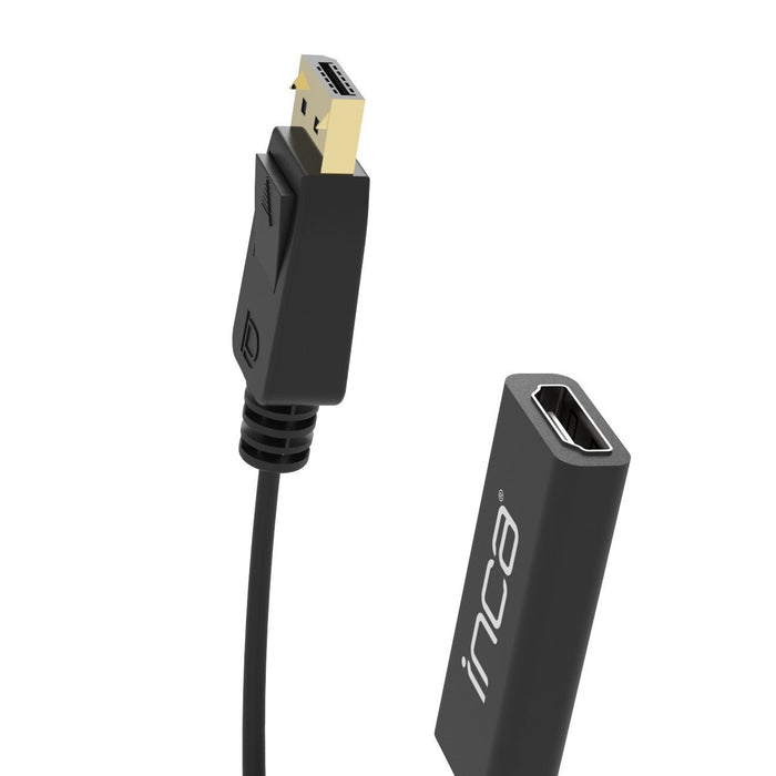 EAN 8697980470156 - Inca IDTH-07 adaptador de cable de vídeo 0,2 m DisplayPort HDMI tipo A (Estándar) Negro imagen 4