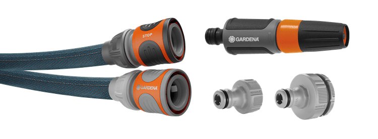 EAN 4066407501867 - Gardena Liano manguera de jardín 20 m Por encima del suelo Cloruro de polivinilo (PVC), Textil Negro, Gri imagen 2