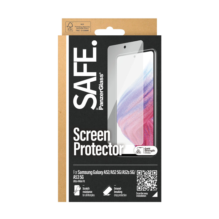 EAN 5711724950575 - PanzerGlass SAFE. by ® Screen Protector Samsung Galaxy A52 | A52 5G | A52s 5G | A53 5G | Ultra-Wide Fit P imagen 2