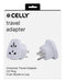 EAN 8021735218869 - Celly TRAVELADAPTERUS adaptador de enchufe eléctrico Universal Blanco imagen 3