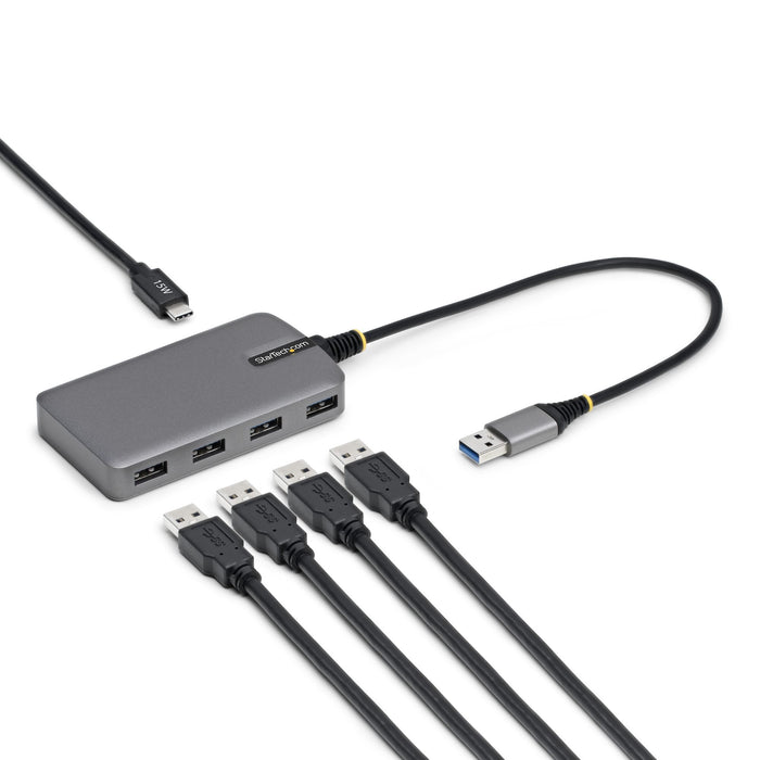 EAN 65030906227 - StarTech.com 5G4AC-USB-A-HUB hub de interfaz USB 3.2 Gen 1 (3.1 Gen 1) Type-A 5000 Mbit/s Gris imagen 1