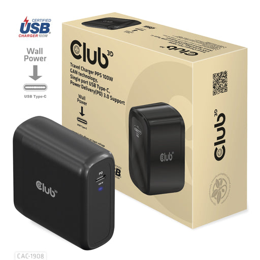 EAN 8719214472337 - CLUB3D CAC-1908 cargador de dispositivo móvil Mando para videojuegos, Ordenador portátil, Teléfono móvil, imagen 1