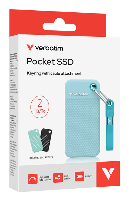 EAN 23942323259 - Verbatim Pocket SSD 2 TB USB Tipo C 3.2 Gen 2 (3.1 Gen 2) Azul imagen 6
