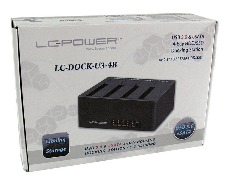 EAN 4260070126635 - LC-Power LC-DOCK-U3-4B base de conexión para disco duro USB 3.2 Gen 1 (3.1 Gen 1) Type-A Negro imagen 4