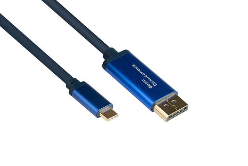 EAN 4014619554607 - Alcasa 4812-CSF010B adaptador de cable de vídeo 1 m USB Tipo C DisplayPort Azul imagen 1