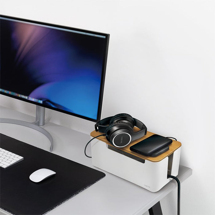 EAN 4052792065008 - LogiLink KAB0075 - Logitech Kabelbox mit Bambus-Deckel imagen 5