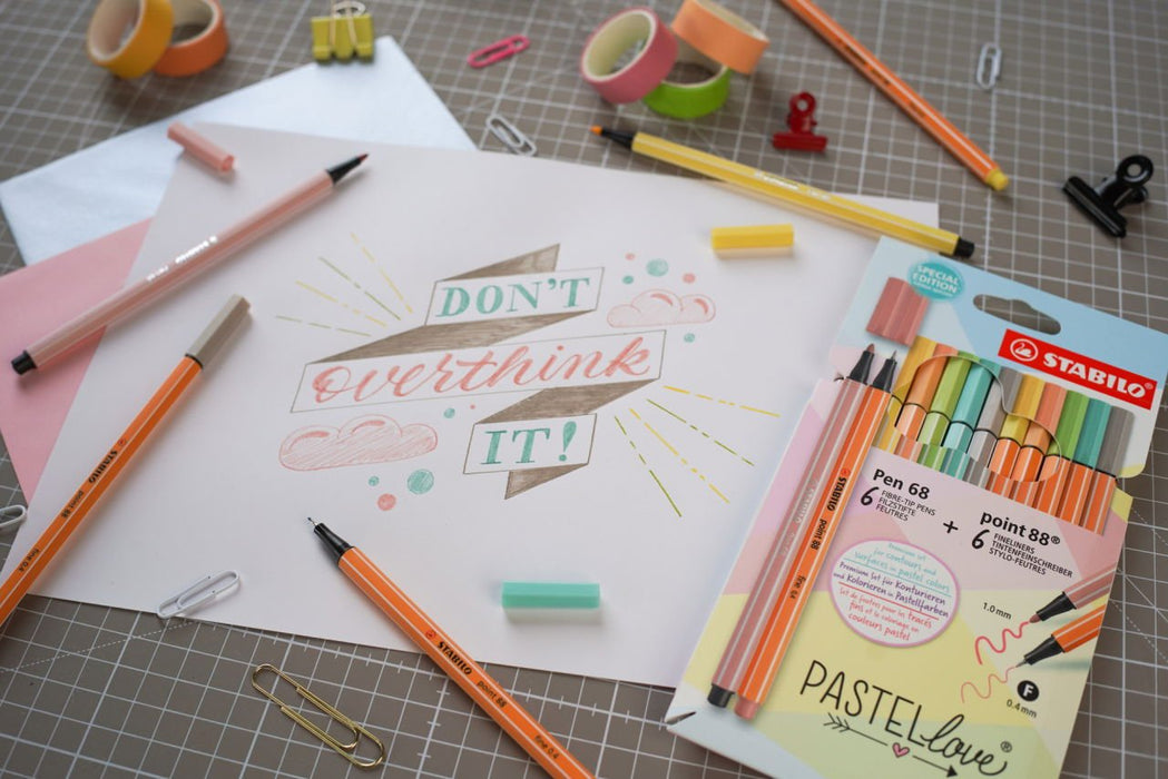 EAN 4006381594769 - STABILO Pastellove rotulador Medio Coloretes, Gris, Verde claro, Naranja claro, Turquesa, Amarillo imagen 5