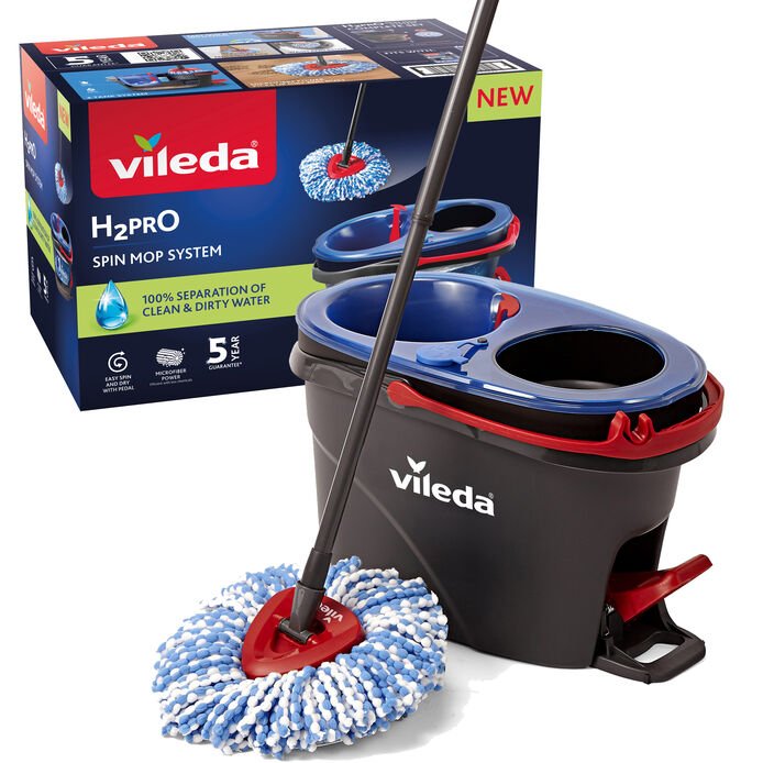 EAN 4023103254237 - Vileda 4023103254237 fregona Microfibra 6000 ml Húmedo Negro, Azul, Rojo imagen 2