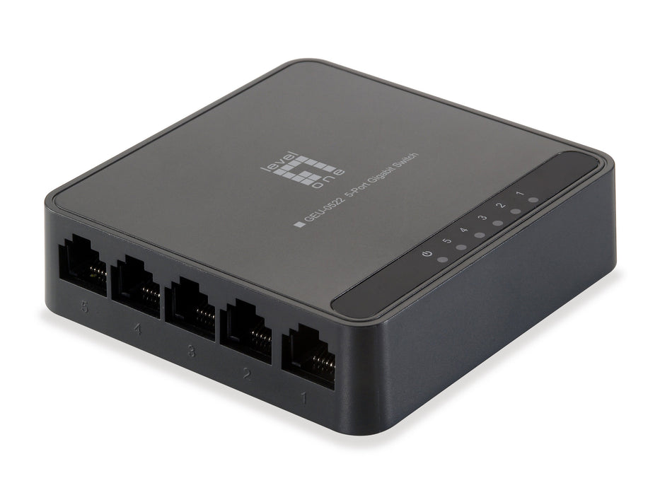 EAN 4015867202500 - LevelOne GEU-0522 switch Gigabit Ethernet (10/100/1000) Negro imagen 1