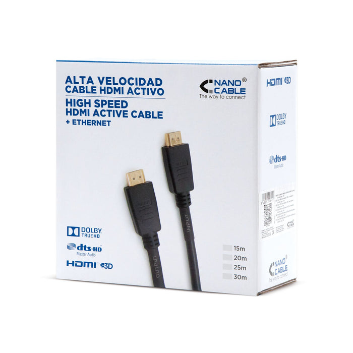 EAN 8433281007307 - Nanocable 10.15.1830 cable HDMI 30 m HDMI tipo A (Estándar) Negro imagen 5