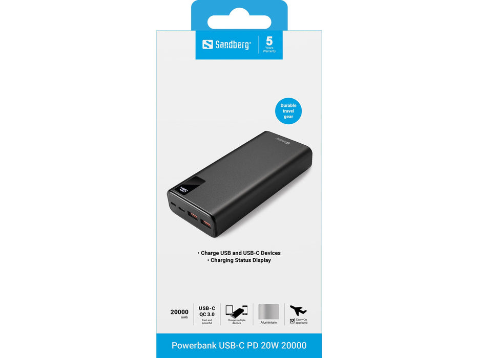 EAN 5705730420597 - Sandberg 420-59 batería externa 20000 mAh Negro imagen 2