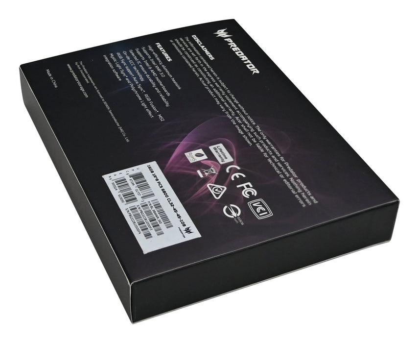 EAN 6955914619593 - Predator VESTA2-64GB-6000-2R8-V4 módulo de memoria 2 x 32 GB DDR5 6000 MT/s imagen 8