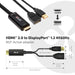 EAN 8719214471484 - CLUB3D HDMI 2.0 TO DISPLAYPORT 1.2 4K60HZ HDR M/F ACTIVE ADAPTER Negro imagen 2