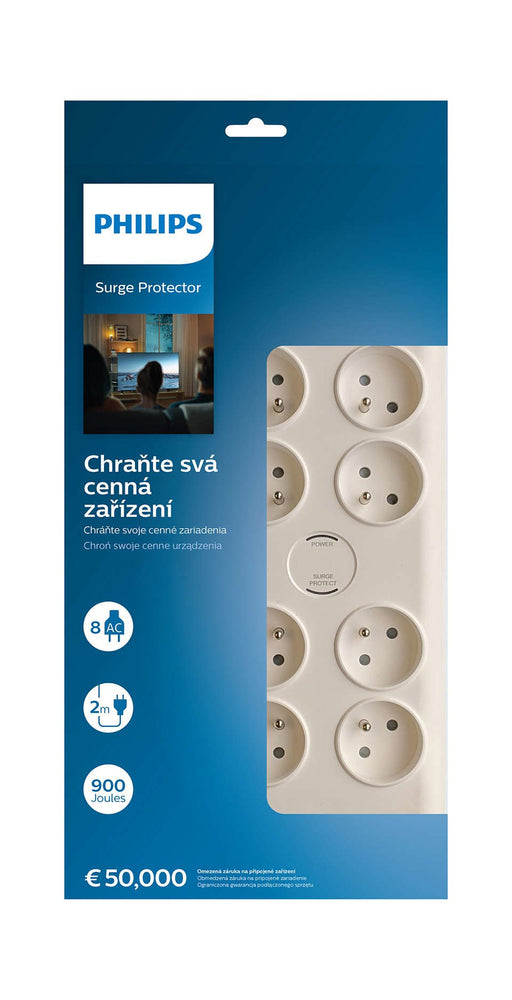 EAN 4895229115866 - Philips SPN7080WA/60 limitador de tensión Blanco 8 salidas AC 2 m imagen 2