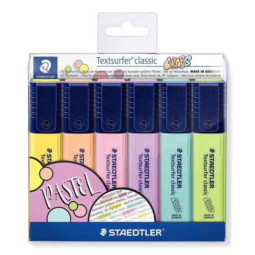 EAN 4007817049846 - Staedtler 364 C marcador 6 pieza(s) Punta de cincel Cal, Menta, Melocotón, Rosa, Violeta, Amarillo imagen 1