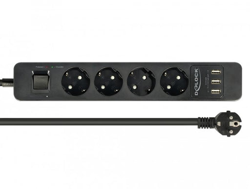 EAN 4043619112098 - DeLOCK 11209 base múltiple 1,5 m 4 salidas AC Interior Negro imagen 1