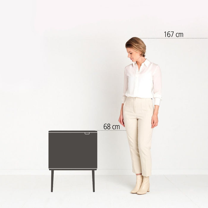 EAN 8710755201585 - Brabantia Bo Touch Bin 34 L 2 cesta(s) Beige imagen 3