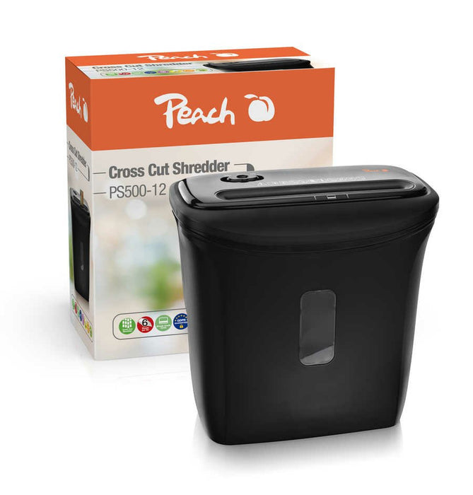 EAN 7640460546415 - Peach PS500-12 triturador de papel Corte cruzado 68 dB 22 cm Negro imagen 5