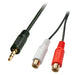 EAN 4002888356787 - Lindy 35678 cable de audio 0,25 m 2 x RCA 3,5mm Negro, Rojo, Blanco imagen 1