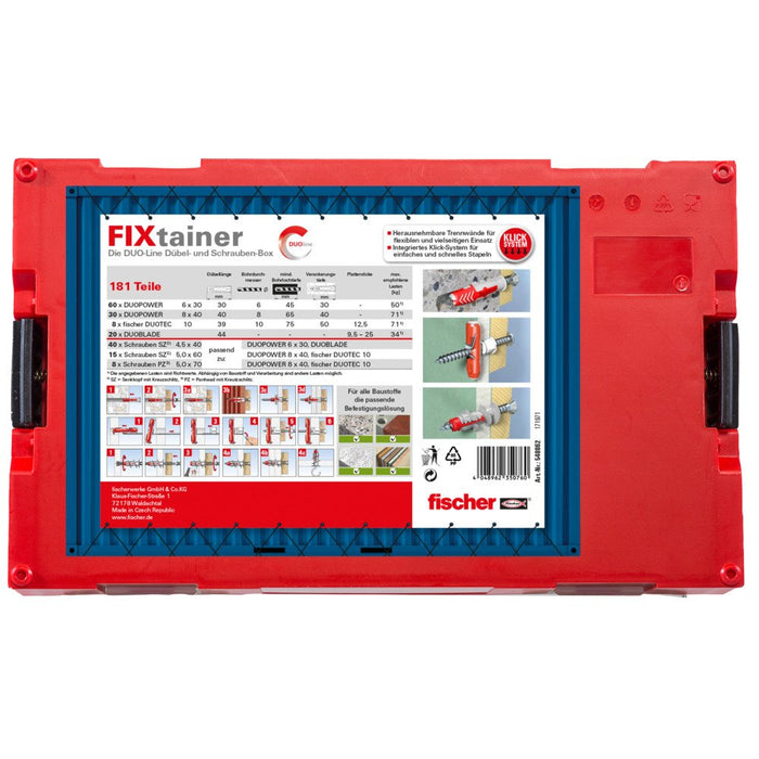 EAN 4048962350760 - Fischer DUOLINE 181 90 pieza(s) Anclaje tipo mariposa imagen 4