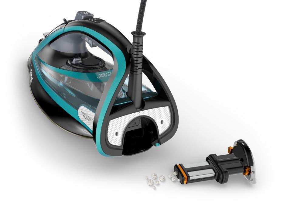 EAN 3121040071441 - Tefal Ultimate Pure FV9844 Plancha vapor-seco Suela Durilium Autoclean 3200 W Negro, Azul imagen 5