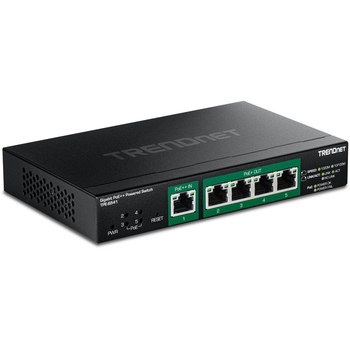 EAN 0710931162912 - Trendnet TPE-B541 switch Gestionado Gigabit Ethernet (10/100/1000) Energía sobre Ethernet (PoE) Negro imagen 1