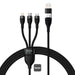 EAN 6932172608743 - Baseus CASS030101 cable USB 1,2 m USB A/USB C USB C/Micro-USB B/Lightning Negro imagen 1