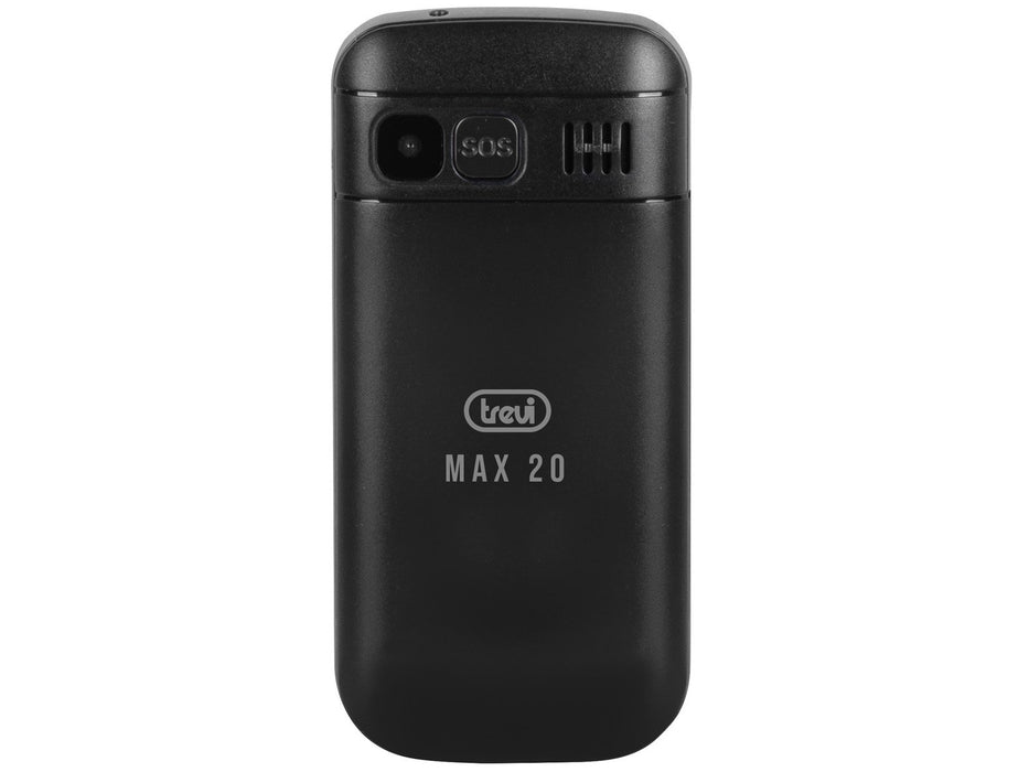 EAN 8011000039381 - Trevi Max 20 4,5 cm (1.77") 160 g Negro Teléfono para personas mayores imagen 4