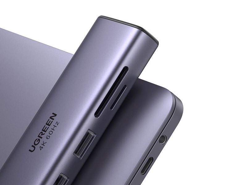 EAN 6957303865154 - Ugreen 60515 base para portátil y replicador de puertos Alámbrico USB 3.2 Gen 1 (3.1 Gen 1) Type-C Gris imagen 7