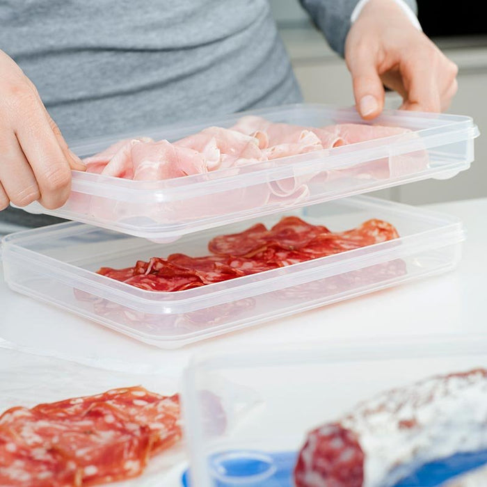 EAN 4009049303277 - EMSA 508557 recipiente de almacenar comida Rectangular Caja 2,65 L Azul, Transparente 1 pieza(s) imagen 3