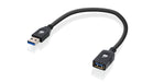 EAN 0881317516022 - iogear G2LU3AMF cable USB USB 3.2 Gen 1 (3.1 Gen 1) 0,3 m USB A Negro imagen 1