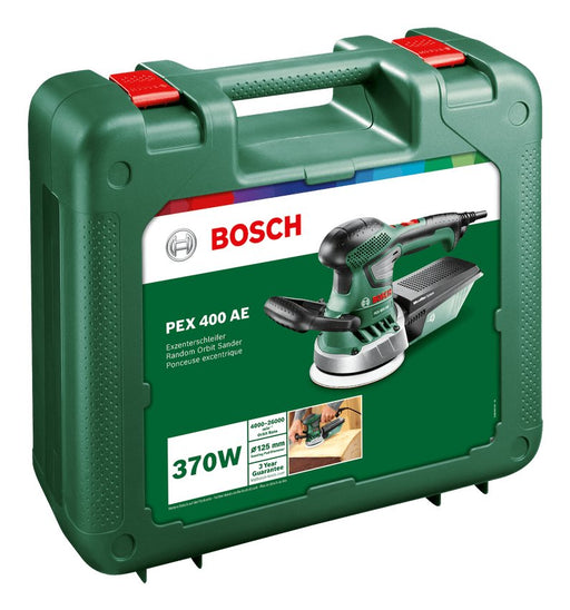 EAN 3165140594431 - Bosch PEX 400 AE Lijadora rotorbital 26000 OPM Verde 370 W imagen 2